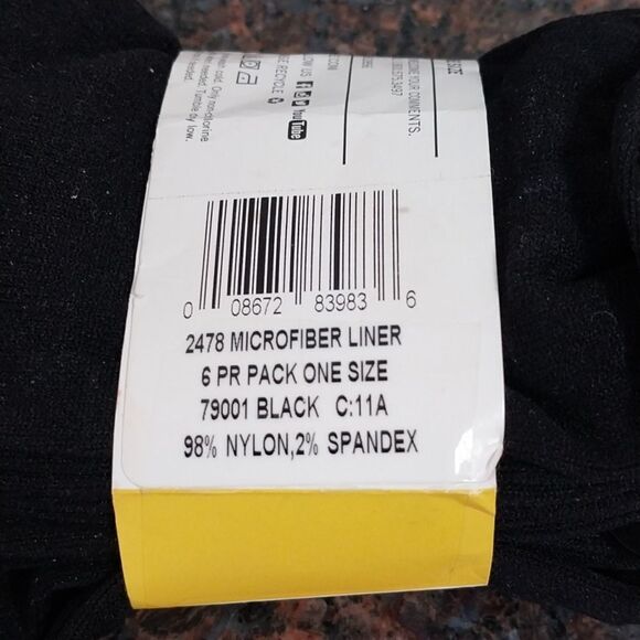 6 Pairs of Men's Liner Socks and 1 Pair of Trouser Socks...Size 7-12...NEW - Picture 5 of 8